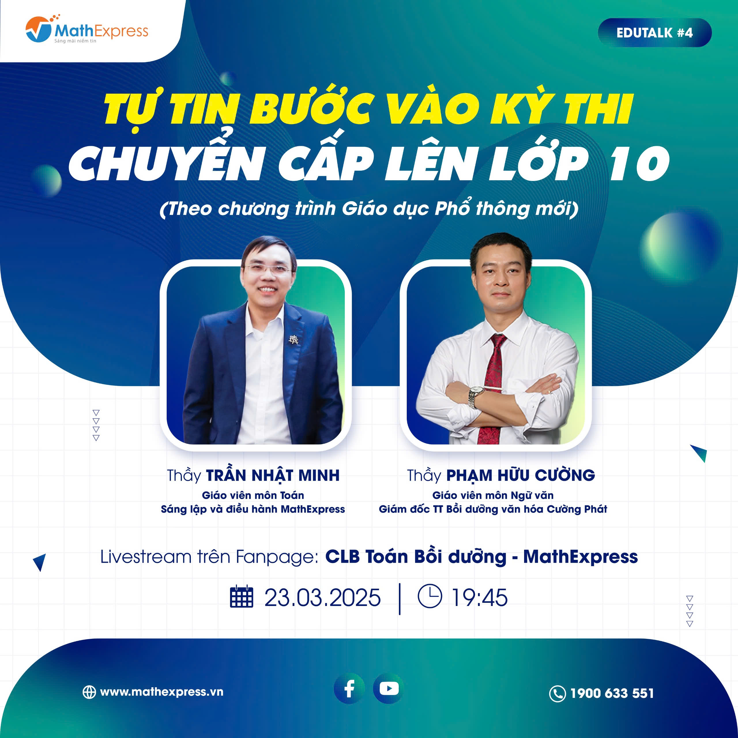 Edutalk Tự tin bước vào kỳ thi chuyển cấp lên lớp 10
