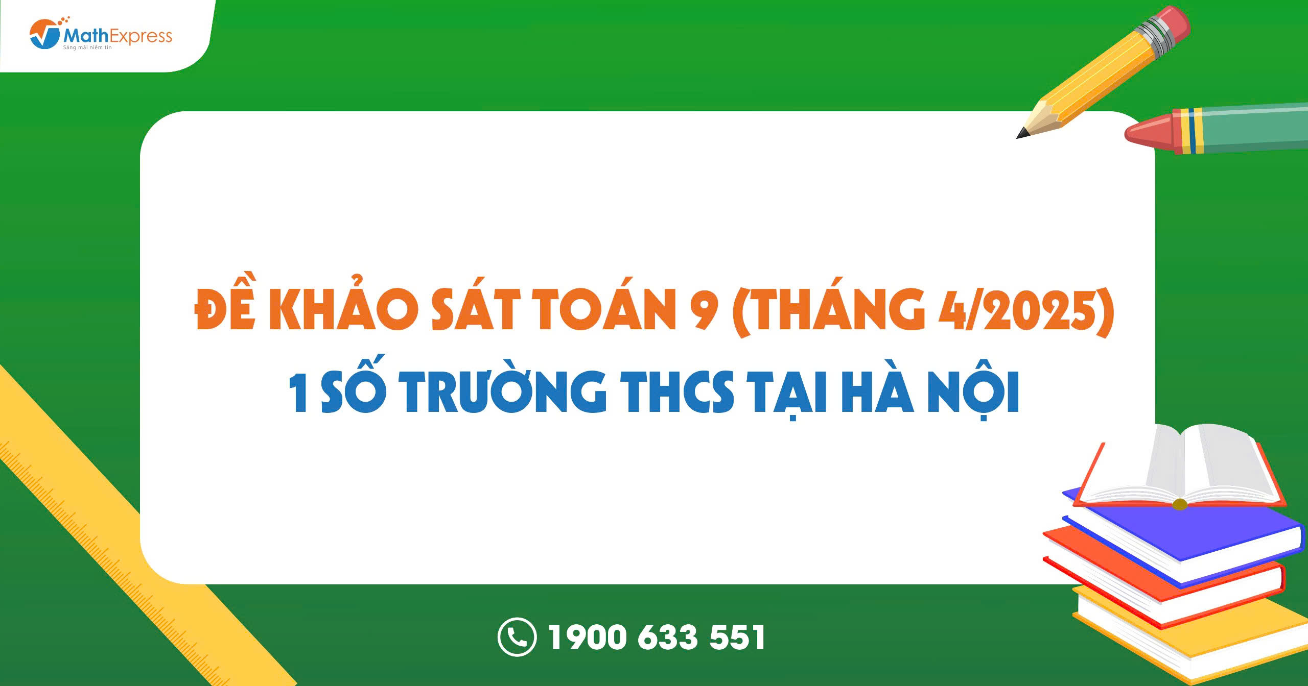 Đề khảo sát toán 9 1 số trường THCS tại Hà Nội