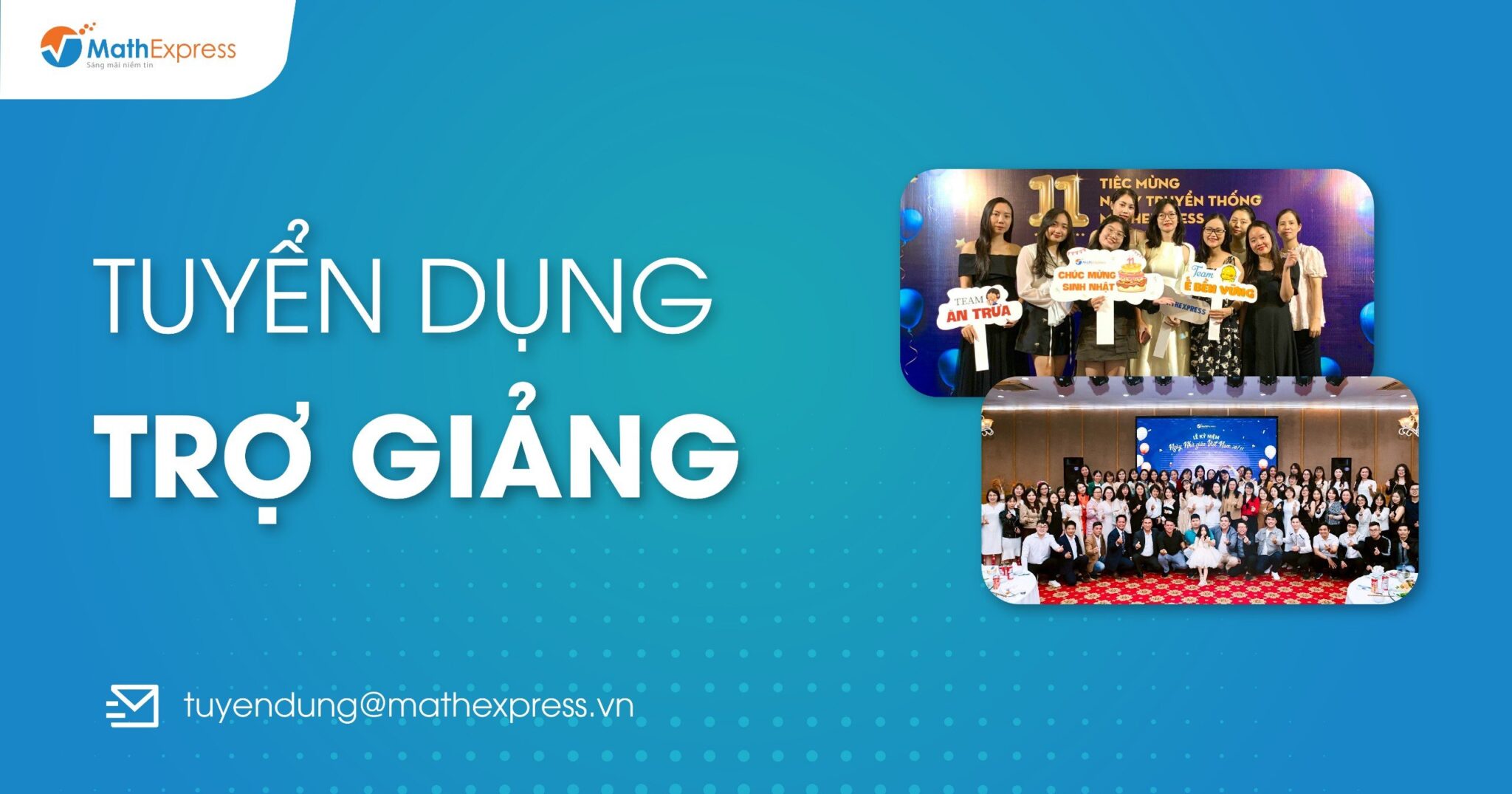 Tuyển dụng trợ giảng