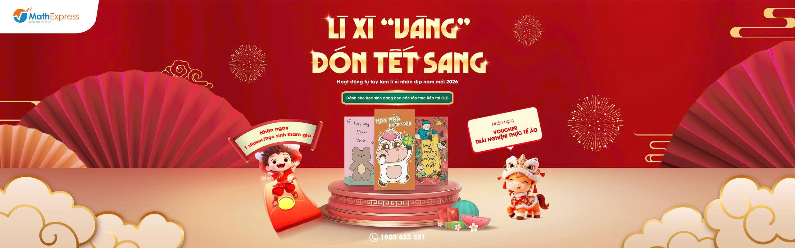 MathExpress tổ chức hoạt động “Lì xì ‘vàng’- đón Tết sang” chào mừng năm mới 2026