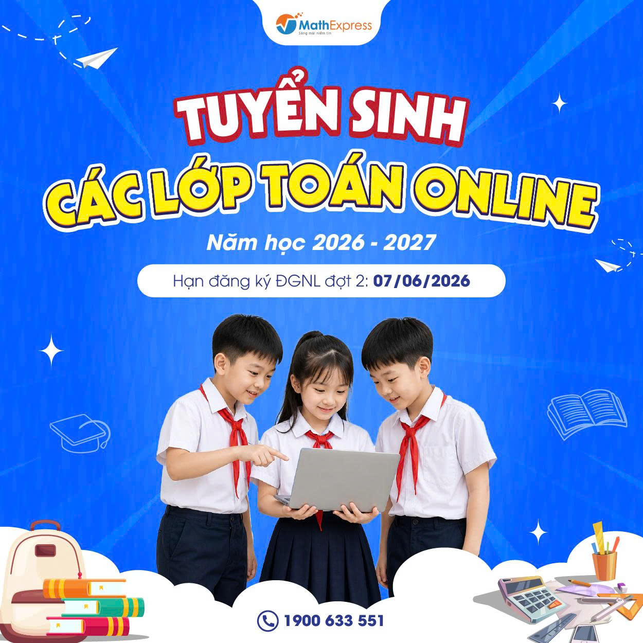 Tuyển sinh lớp Toán Online