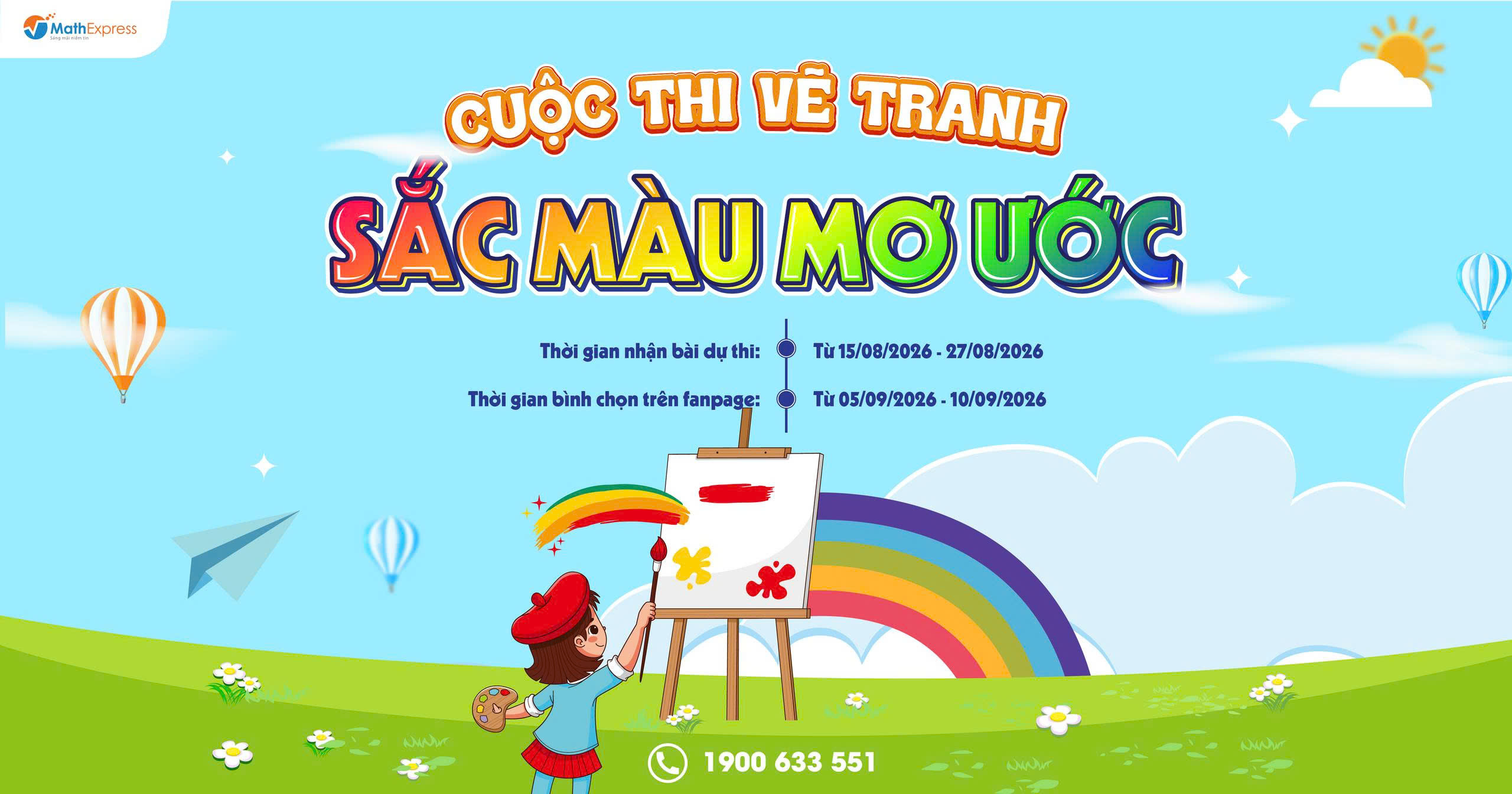 MathExpress tổ chức cuộc thi vẽ tranh “Sắc màu mơ ước” chào mừng năm học mới 2026 - 2027
